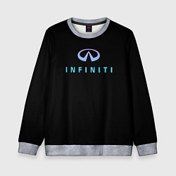 Детский свитшот Infiniti logo neon