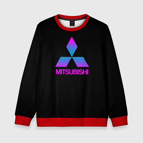 Детский свитшот Mitsubishi gradient / 3D-Красный – фото 1