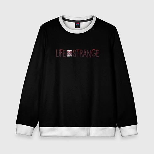 Детский свитшот Life is strange logo / 3D-Белый – фото 1