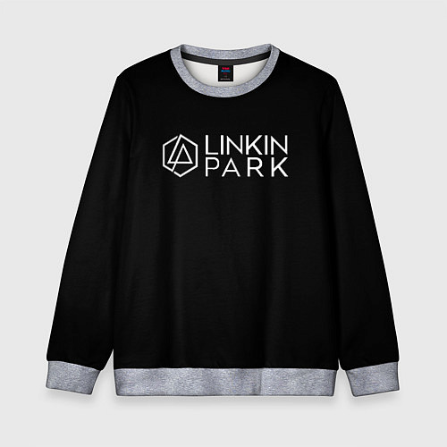 Детский свитшот Linkin parrk logo chester / 3D-Меланж – фото 1