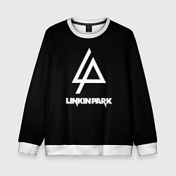Свитшот детский Linkin park logo brend music, цвет: 3D-белый