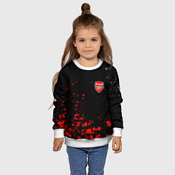 Свитшот детский Arsenal spash, цвет: 3D-белый — фото 2