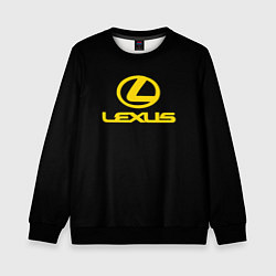 Детский свитшот Lexus yellow logo