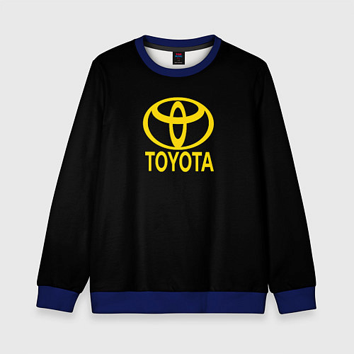 Детский свитшот Toyota yellow / 3D-Синий – фото 1