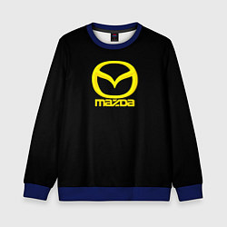 Свитшот детский Mazda yellow, цвет: 3D-синий