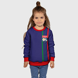 Свитшот детский Olympique lyonnais, цвет: 3D-красный — фото 2