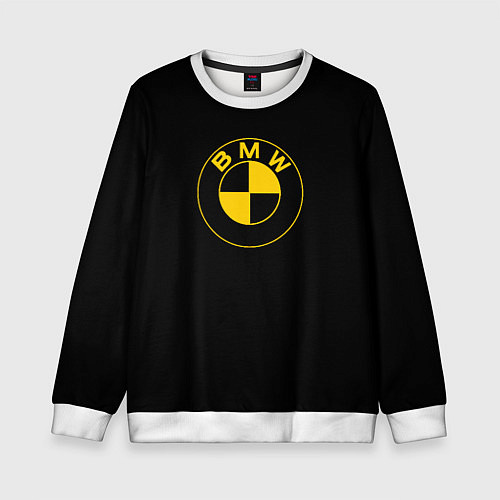 Детский свитшот BMW logo yellow / 3D-Белый – фото 1