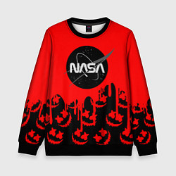 Детский свитшот Marshmello x Nasa red