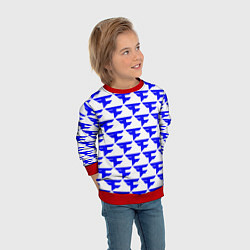 Свитшот детский FaZe Clan pattern team, цвет: 3D-красный — фото 2