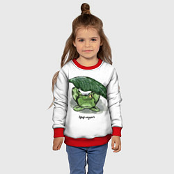 Свитшот детский Душу не дорого, цвет: 3D-красный — фото 2