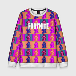 Детский свитшот Fortnite logo pattern game