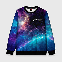 Свитшот детский Counter Strike 2 space game, цвет: 3D-черный