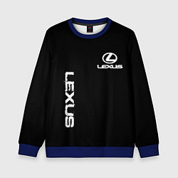 Свитшот детский Lexus white logo auto, цвет: 3D-синий