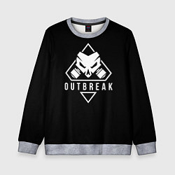 Свитшот детский Rainbow six outbreak, цвет: 3D-меланж