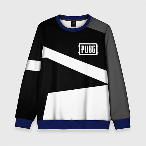 Детский свитшот PUBG online geometry / 3D-Синий – фото 1
