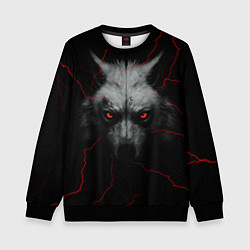 Детский свитшот Волк и молний