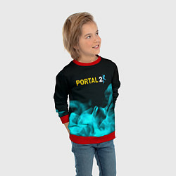 Свитшот детский Portal fire blue, цвет: 3D-красный — фото 2