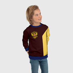 Свитшот детский Россия ретро стиль, цвет: 3D-синий — фото 2