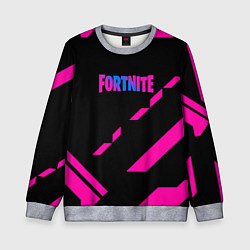 Свитшот детский Fortnite geometry pink, цвет: 3D-меланж