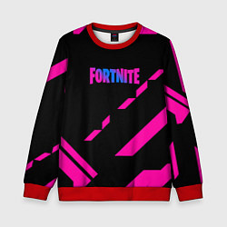 Детский свитшот Fortnite geometry pink