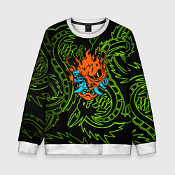 Детский свитшот Samurai dragon steel logo