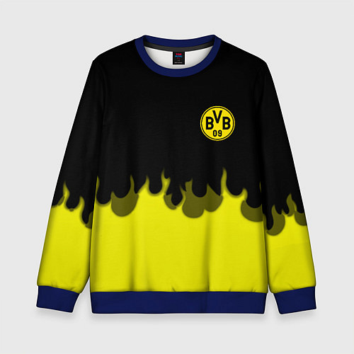 Детский свитшот Borussia fire fc / 3D-Синий – фото 1