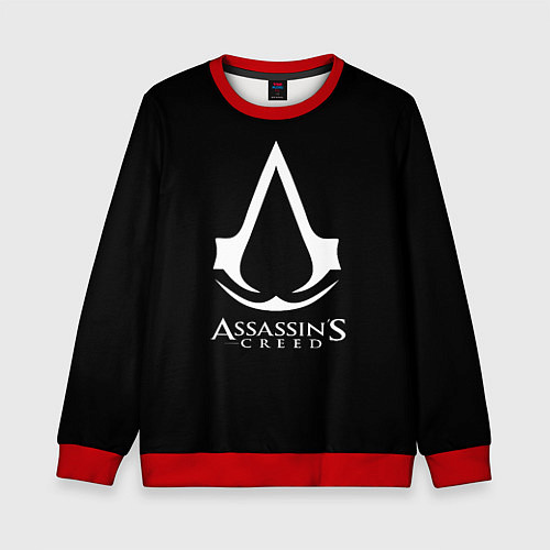 Детский свитшот Assassins Creed logo game / 3D-Красный – фото 1