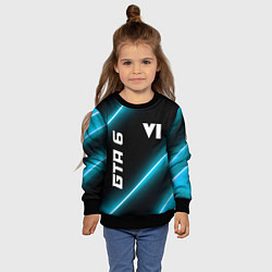Свитшот детский GTA 6 неоновые лампы, цвет: 3D-черный — фото 2