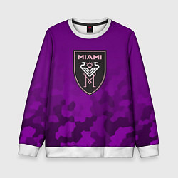 Детский свитшот Inter Miami logo pattern