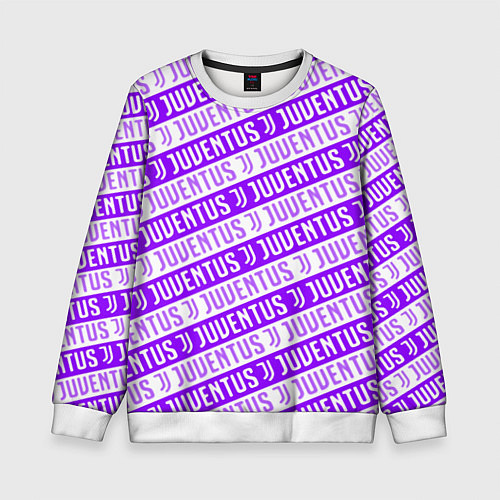 Детский свитшот Juventus pattern / 3D-Белый – фото 1