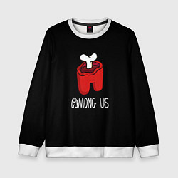 Детский свитшот Among us logo red