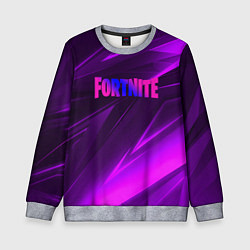 Детский свитшот Fortnite neon stripes angles logo