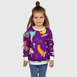 Свитшот детский No rules, цвет: 3D-белый — фото 2