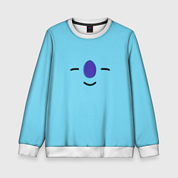 Свитшот детский BT21-Koya, цвет: 3D-белый