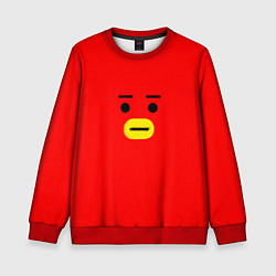 Свитшот детский BT21 Tata, цвет: 3D-красный