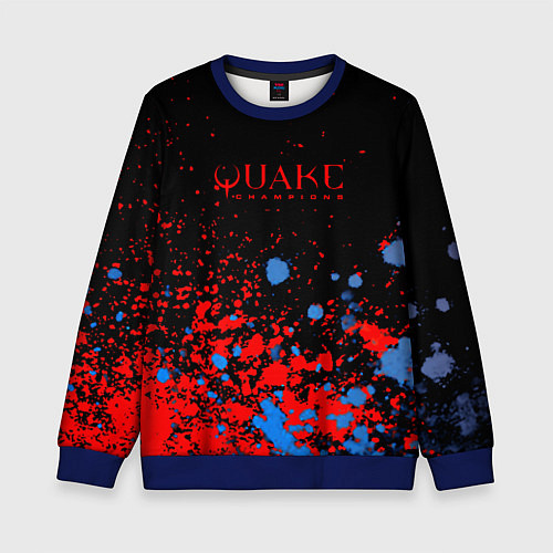Детский свитшот Квейк чемпион / 3D-Синий – фото 1