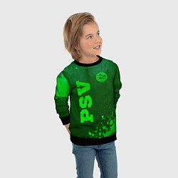 Свитшот детский PSV - green gradient вертикально, цвет: 3D-черный — фото 2