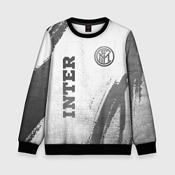 Свитшот детский Inter - white gradient вертикально, цвет: 3D-черный