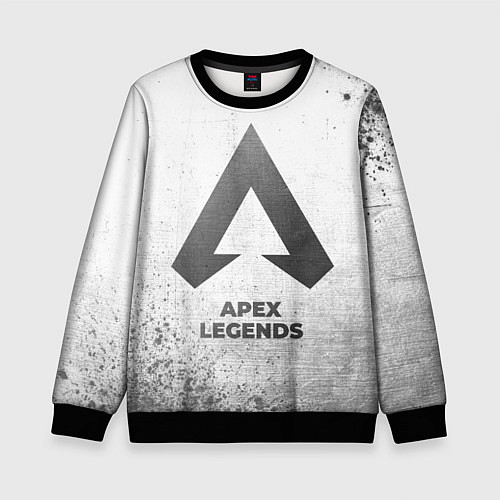 Детский свитшот Apex Legends - white gradient / 3D-Черный – фото 1