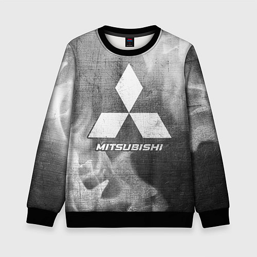 Детский свитшот Mitsubishi - grey gradient / 3D-Черный – фото 1