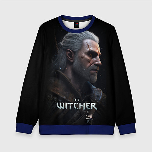 Детский свитшот The Witcher poster / 3D-Синий – фото 1