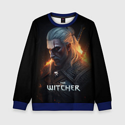 Детский свитшот The Witcher and fire