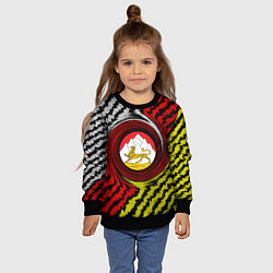 Свитшот детский Осетия полоски, цвет: 3D-черный — фото 2