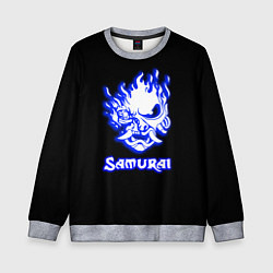 Свитшот детский Samurai logo ghost, цвет: 3D-меланж