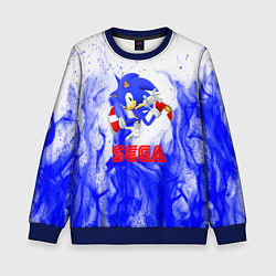 Детский свитшот Sonic flame blue