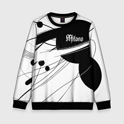 Свитшот детский Milano - fashion abstraction, цвет: 3D-черный