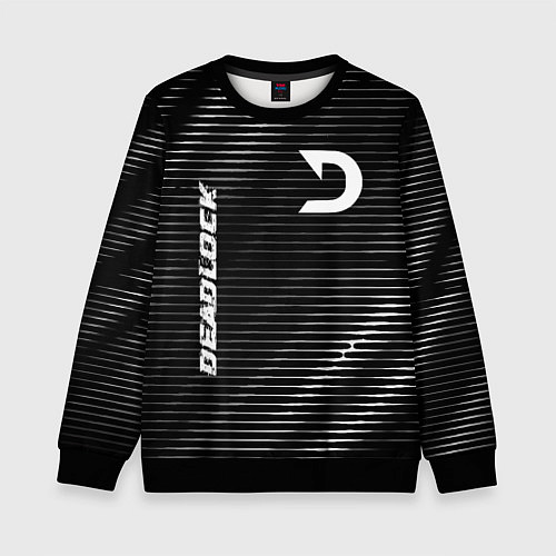 Детский свитшот Deadlock metal game lines / 3D-Черный – фото 1