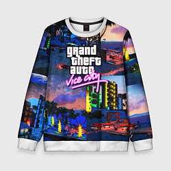 Детский свитшот GTA vice city коллаж