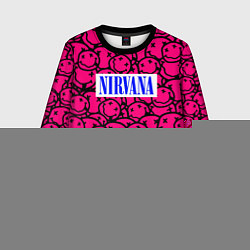 Детский свитшот Nirvana pink logo