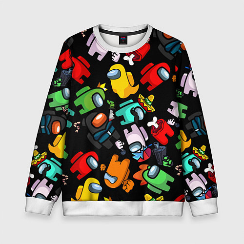Детский свитшот Персонажи игры Амонгас / 3D-Белый – фото 1